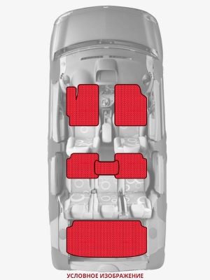 ЭВА коврики «Queen Lux» комплект для SEAT Leon FR